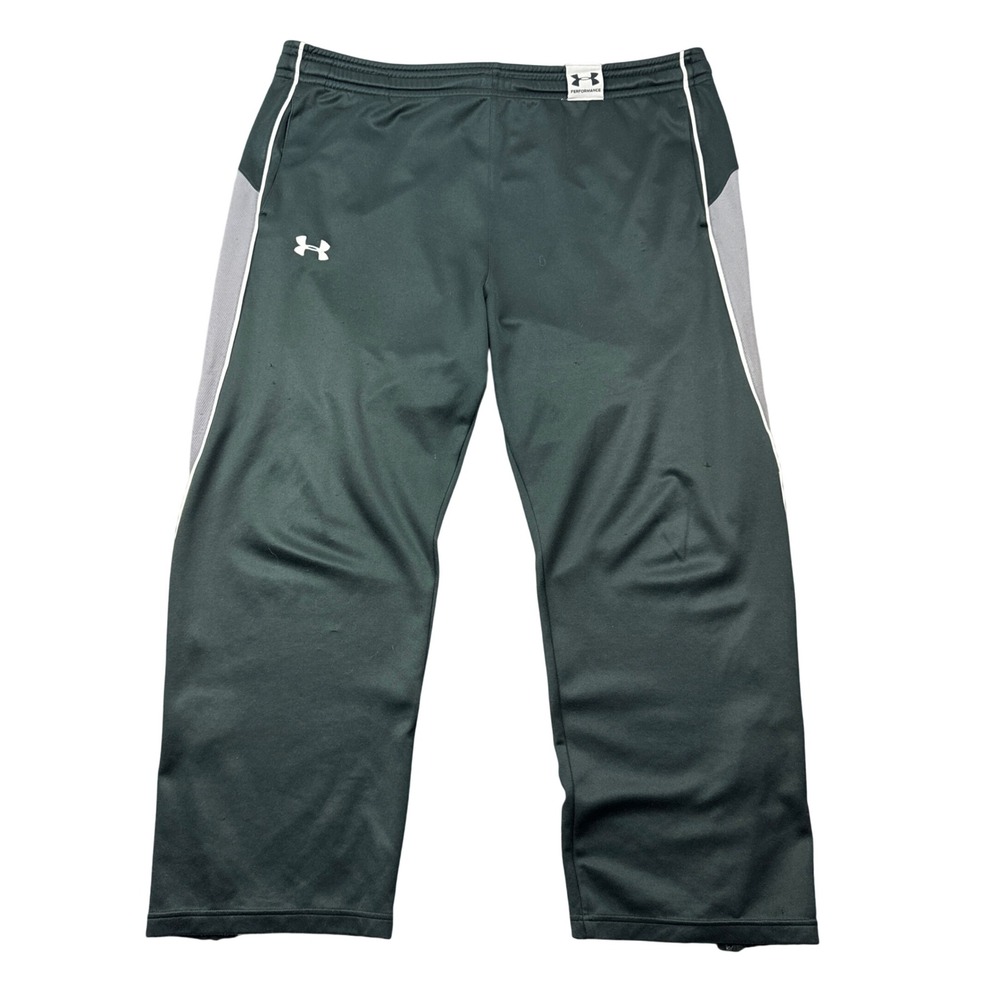 Under Armour Mens XL Loose Fit Sweatpants Black Grey Athletic Training Gym